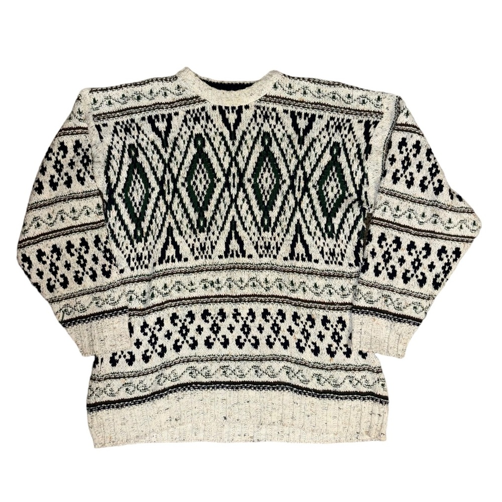 Vintage 90’s Chaps Ralph Lauren Nordic 100% Cotton Made in USA Sweater XL